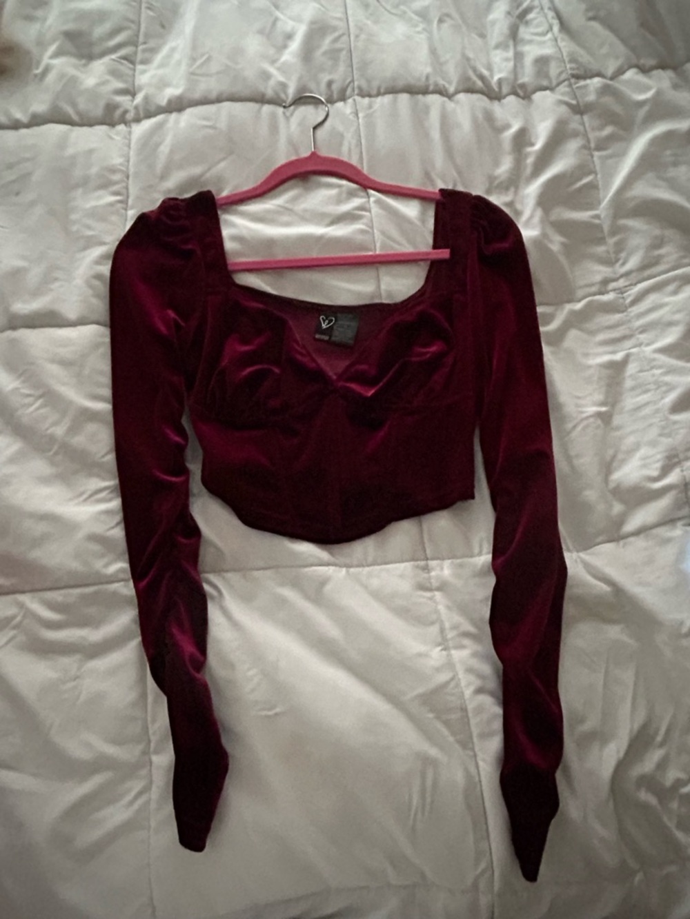 Windsor Velvet Crop Top
